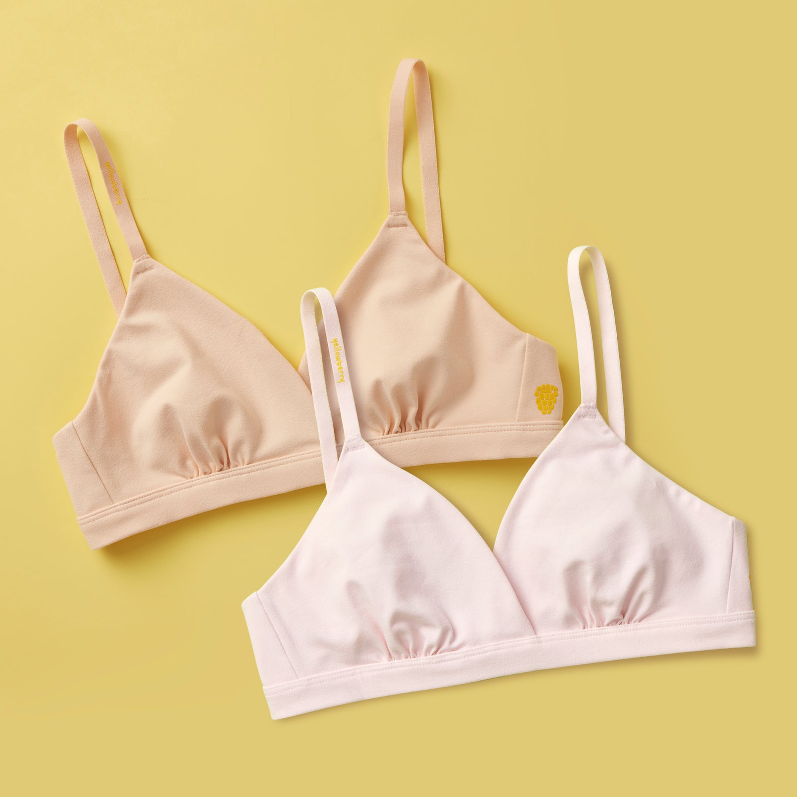 Yellowberry® Racerback Full-Coverage, Premium Pima Cotton Comfort Bra for  Girls