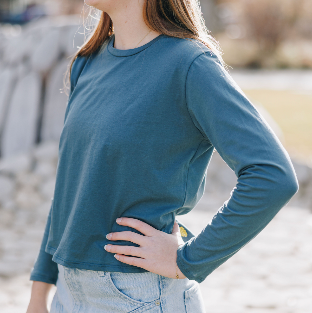 Whisper Cotton Long Sleeve Tee