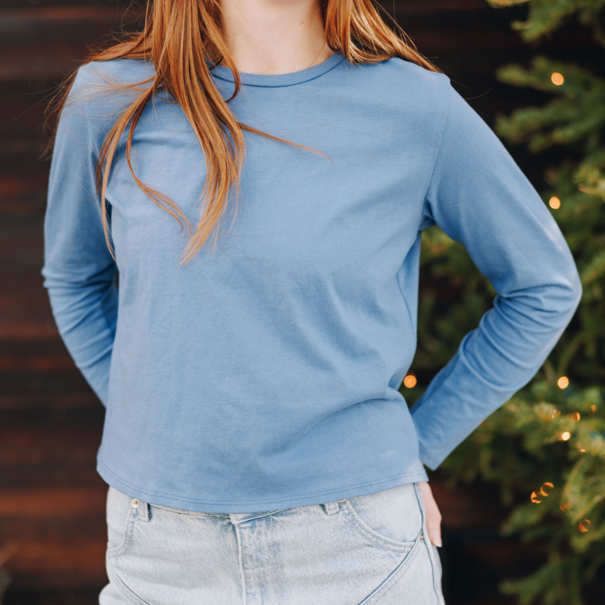 Whisper Cotton Long Sleeve Tee