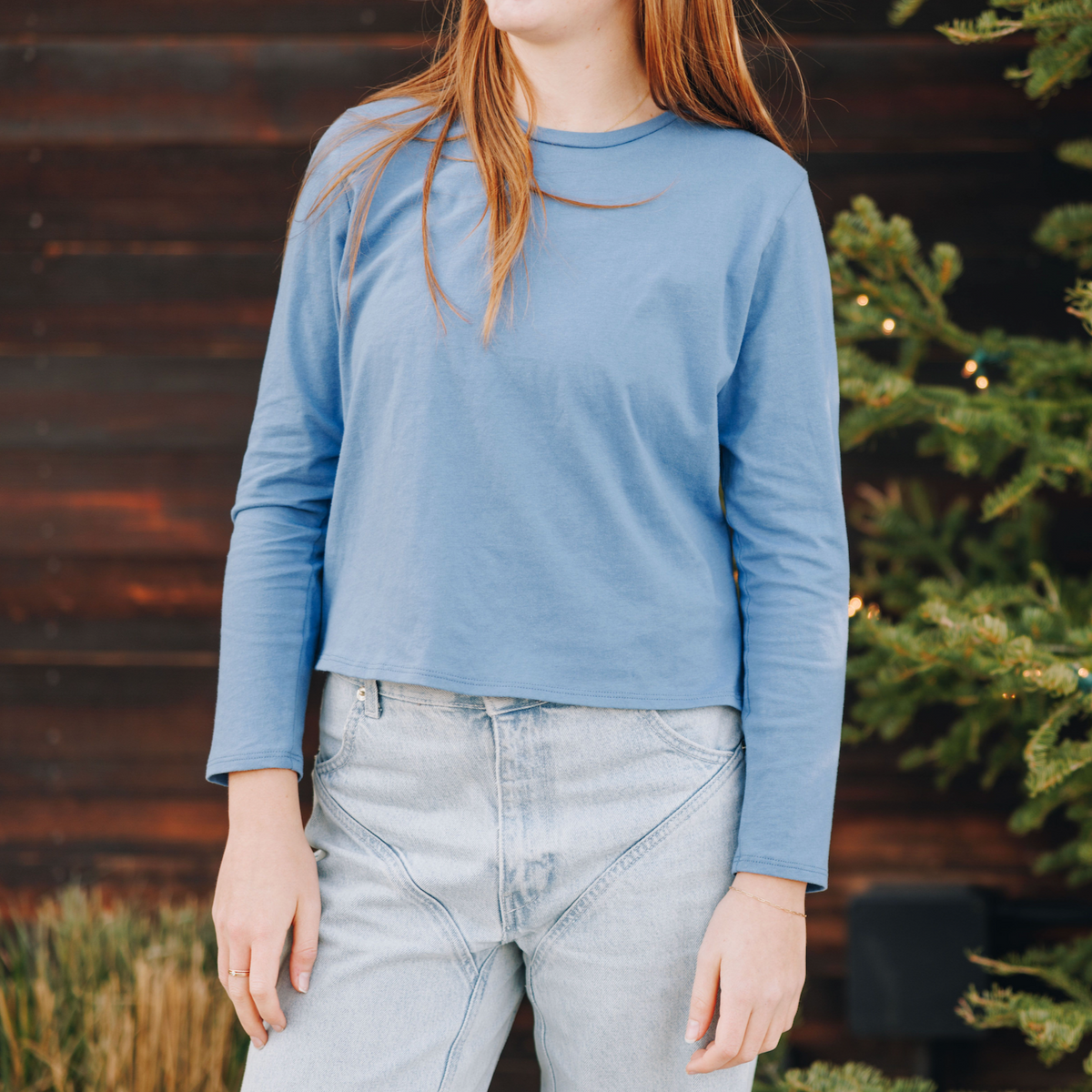 Whisper Cotton Long Sleeve Tee