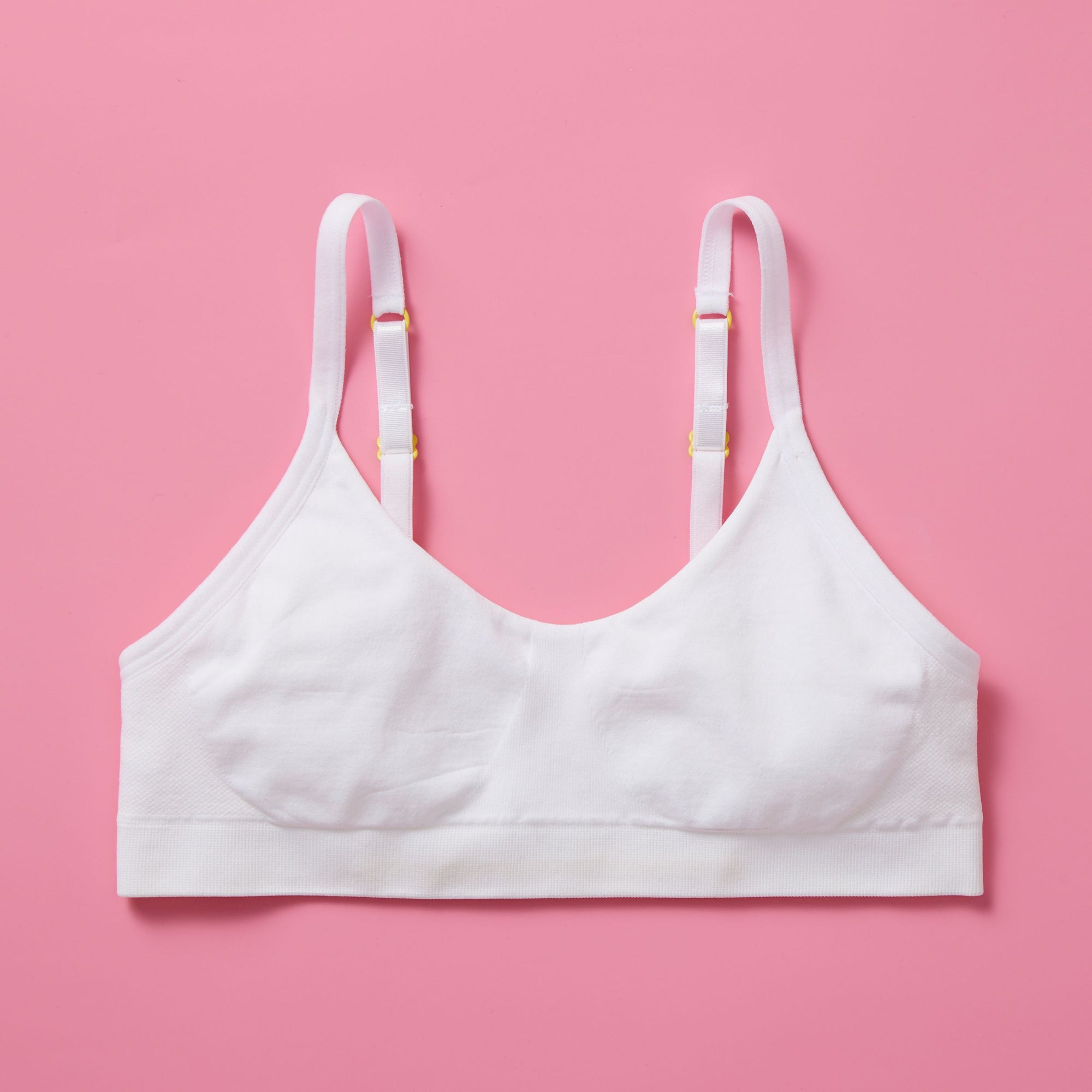 Yellowberry Girls' Triangle Full-coverage Bra With Convertible Straps - X  Small, Pale Pink Bubble : Target