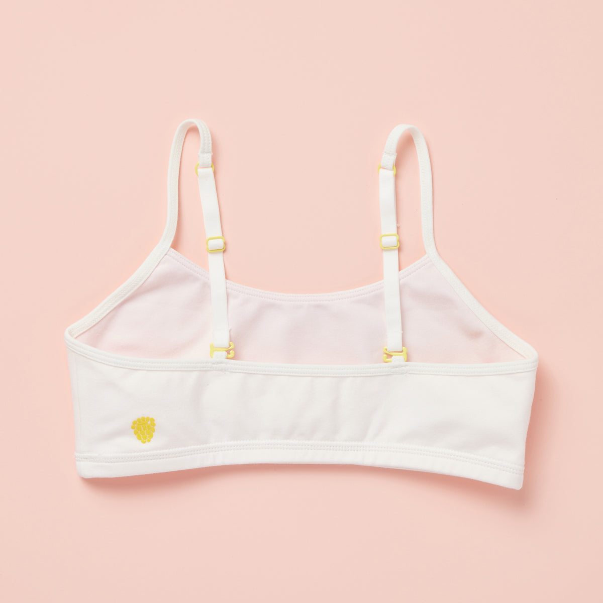 Adorable Embroidered First Pima Cotton Training Bra For Girls By  Yellowberry - Large, White Marshmallow : Target