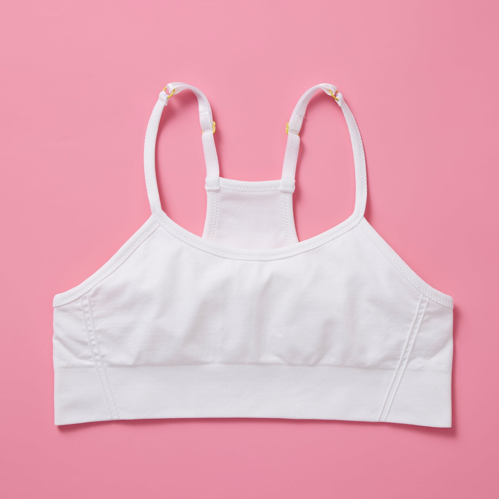 Adorable Embroidered First Pima Cotton Training Bra for Girls by  Yellowberry - X Small, White Marshmallow