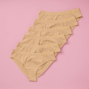 Yellowberry Girls' 6PK High Quality Cotton Underwear Bikini Hipster X Small  Wilderness