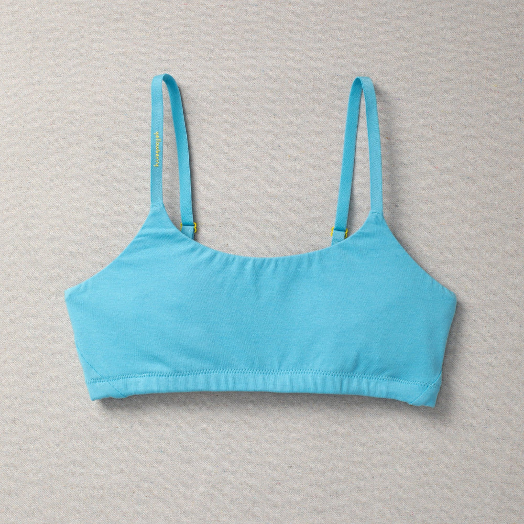  Yellowberry Aspen - Best Comfort Bra for Girls and Tweens -  Great for a Teen Girls First Cotton Bra (Droplet, XS): Clothing, Shoes &  Jewelry