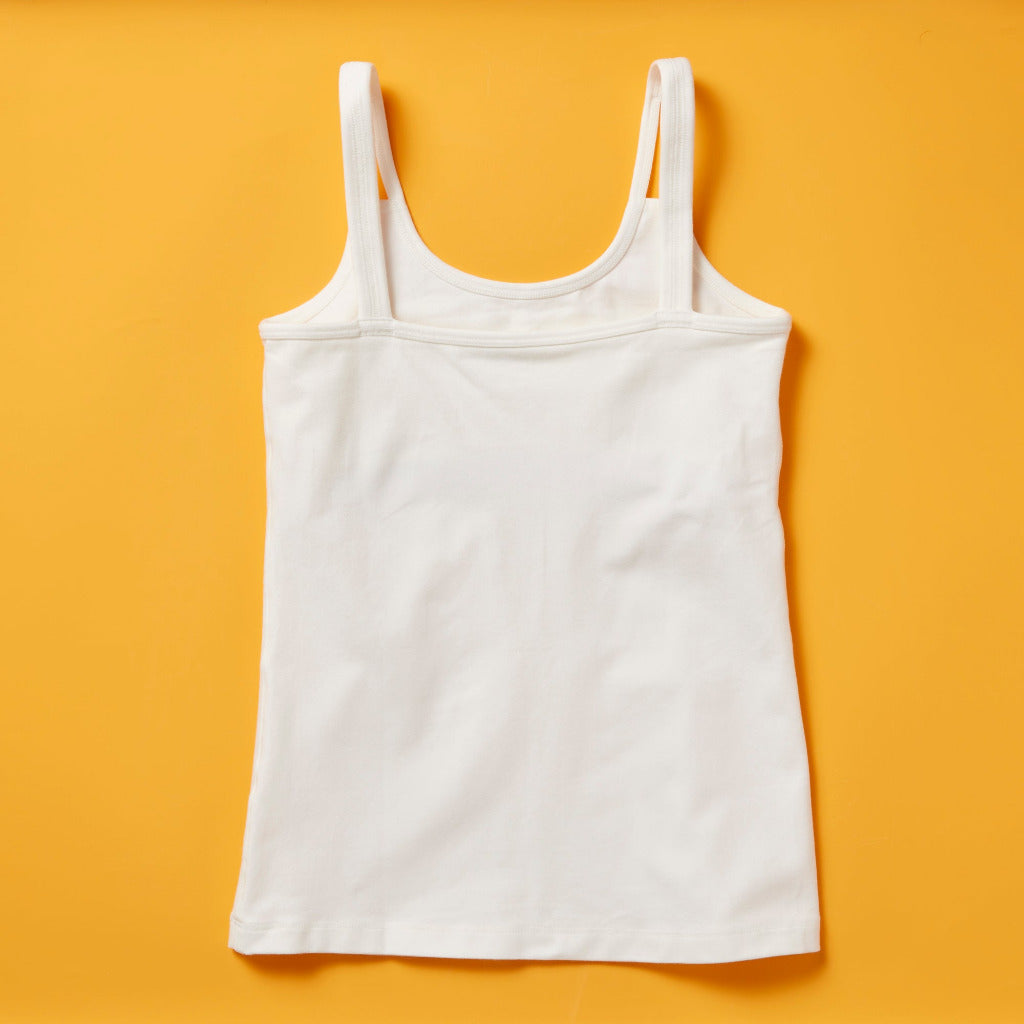 Girls Camisole Undershirts with Shelf Bra – Cotton Girls Cami by